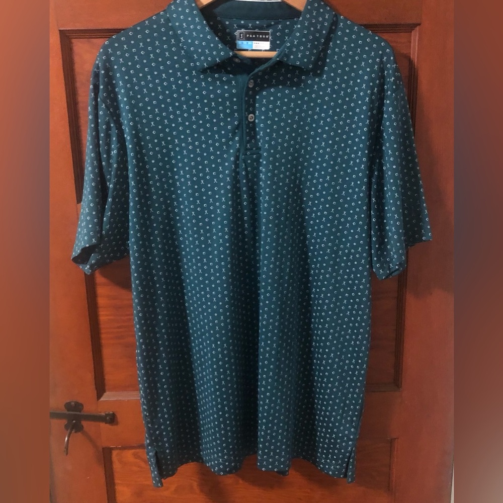 PGA Tour Golf Polo Athletic Fit Size XL Green